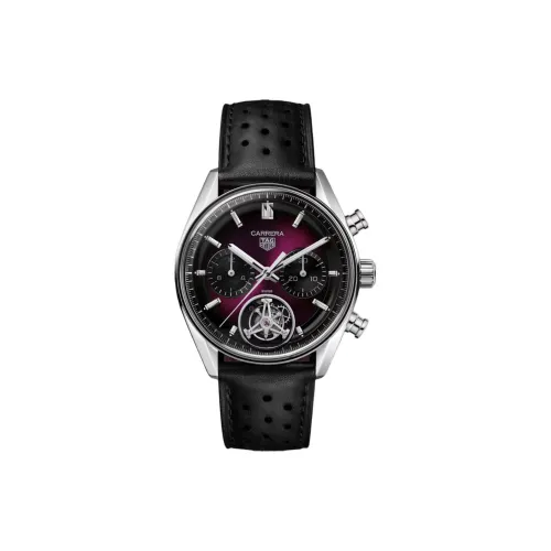 TAG HEUER Автоматический Механический Механизм Мужские Часы 42 мм Фиолетовый