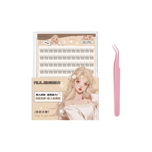 RULINSHI Fishtail Стиль Без клея Накладные ресницы Один кластер Естественный удлинение Стиль