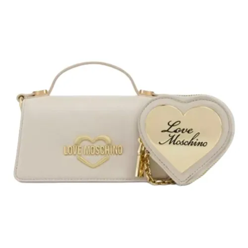 LOVE MOSCHINO ПУ (полиуретан) Одно плечо Сумка Мини Женская Экрю