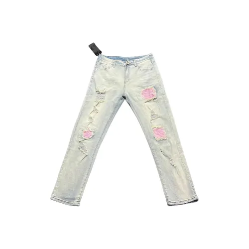 FRQ Грязно-желтые унисекс джинсы