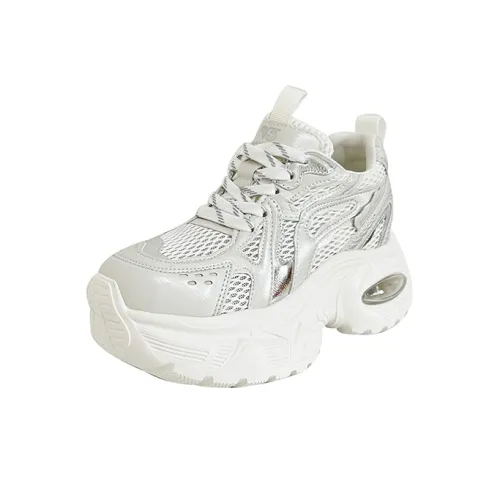 POOQ Низкий топ кеды женские цвет экрю