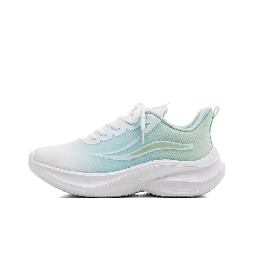 HUANQIU Амортизация Дышащий Поддерживающий Низкий Топ Повседневные Беговые кроссовки Женские Белые Синие