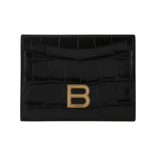 Balenciaga Luggage Collection Кошелек из коровьей кожи Женские Черный