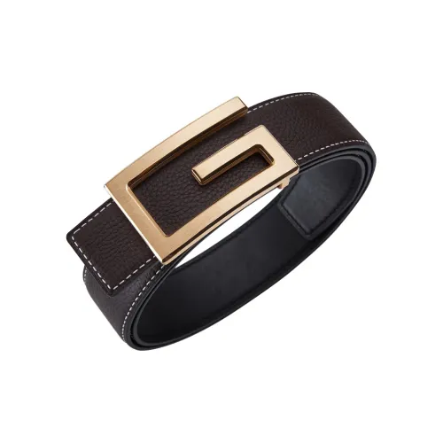 Cheekkiss Коровья кожа текстура граненого лича стальная пряжка коробка для ремня мужской ширина 3,8 см