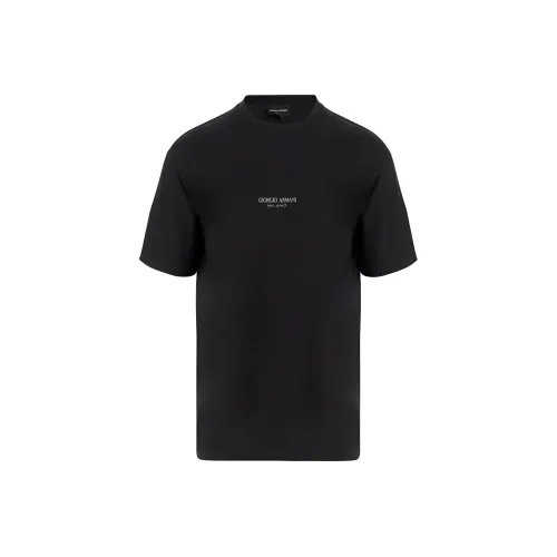 GIORGIO ARMANI Мужские черные T-рубашки