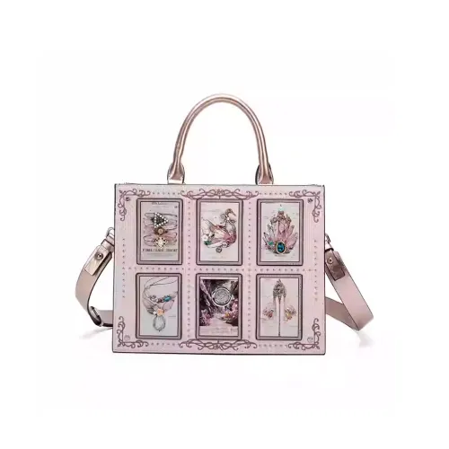 Anthracene Коровья кожа Тоут Сумка Сумка для покупок Сумка через плечо Сумка Женская Многоцветная