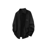 [Ледяной шелк защита от солнца] Черный (Mz Линия Лежащая кошка Логотип на груди)