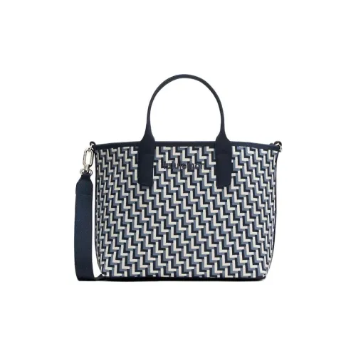 lululemon Полиэстер Тоут Сумка Сумка для покупок Сумка Маленькая Женская Синяя