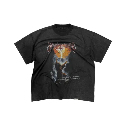 EPOWER PRESENTS Промытый черный Унисекс Футболка