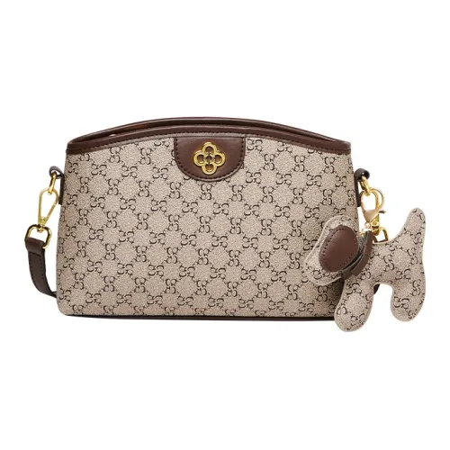 Narandu PVC с синтетической кожей сумка-мама сумка через плечо маленькая женская кофейного цвета