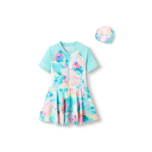 BALABALA Детский купальник зеленый тон 00344 женский