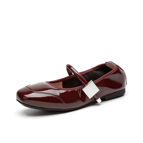 QUICHESHOES Плоская подошва Туфли Мэри Джейн Женские