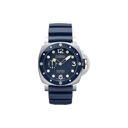PANERAI Автоматический Механический Механизм Мужские Часы SUBMERSIBLE Collection 44 мм Синий