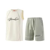 Абрикосовый топ + горохово-зеленый низ