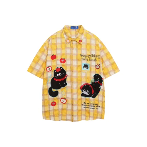 WAYHWEI Желтая унисекс рубашка