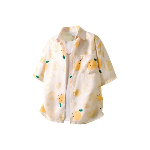 YEARNED Желтая Унисекс Рубашка