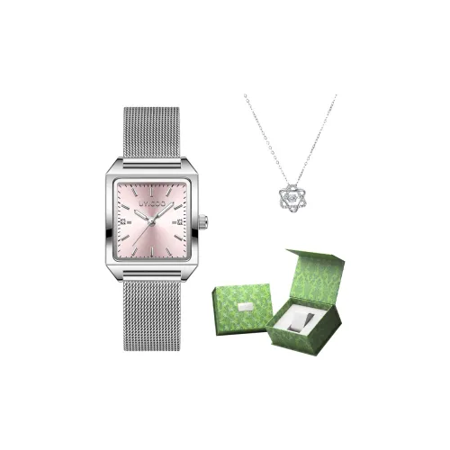 UYICOO Classic Collection Кварцевые наручные часы с розовым циферблатом женские часы