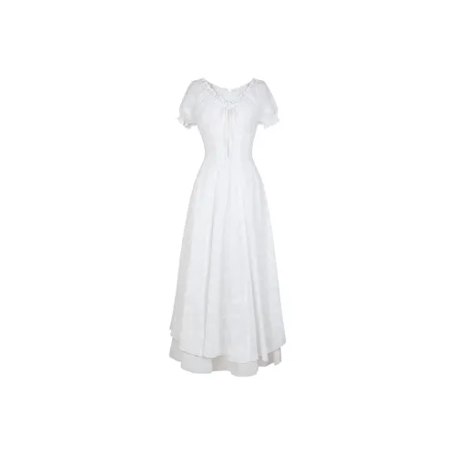 Matsumoto Soso Короткое Платье с Короткими Рукавами Женское