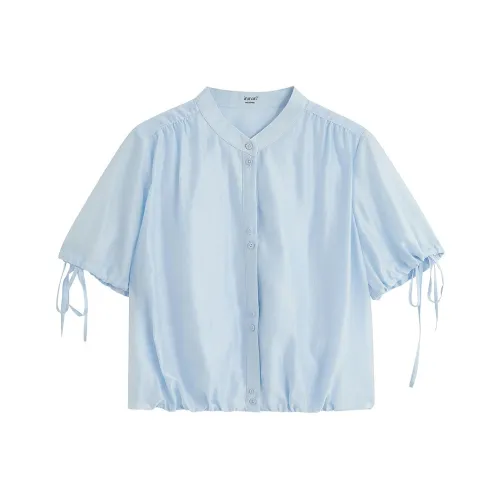 Inman Розовый/синий Женские Рубашки