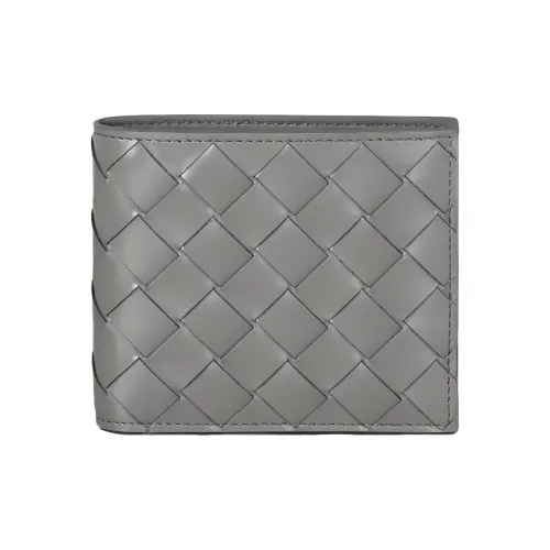 Bottega Veneta Кошелек из коровьей кожи мужской серый