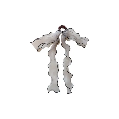 ZWU Шелковый шифон Резинки-спирали для волос Женские