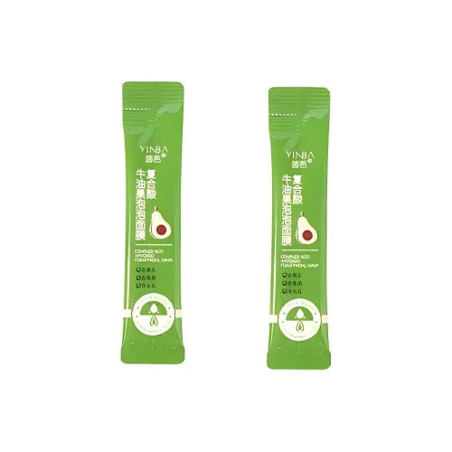 YINBA Complex Авокадо Пузырьки Маска Sample Pack Борьба с АКНЕ Увлажняющий Отшелушивающий Очищающий 4г*2