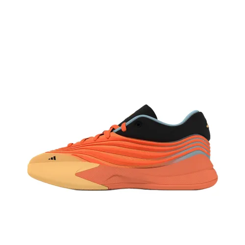 Adidas Dame 10 Slip-resistant Abrasion-resistant Low-top Basketball Shoes Unisex Orange Black Adidas Dame 10 Противоскользящие Устойчивые к истиранию Низкие Баскетбольные Кроссовки Унисекс Оранжевый Черный