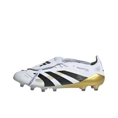 Adidas PREDATOR ELITE AG Искусственная трава Противоскользящие Устойчивые к истиранию Футбольные бутсы Унисекс Белый Черный