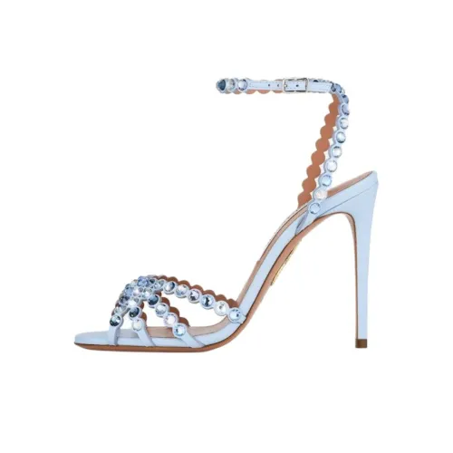 AQUAZZURA Tequila one Ремень Сандалии 10,5cm Женские Синий