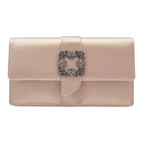 MANOLO BLAHNIK Вискоза Клатч Стандартный Женский Телесный