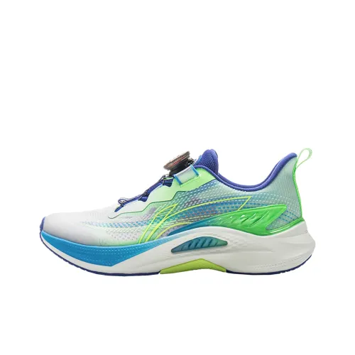 LINING YOUNG Kunpeng 3 Противоскользящий Устойчивый к износу Низкий Топ Детская Беговая Обувь Стандартный Белый Детский