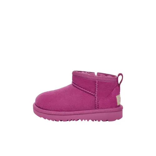 UGG CLASSIC ULTRA MINI Противоскользящие устойчивые к истиранию детские ботинки фиолетового цвета для детей 3-7 лет