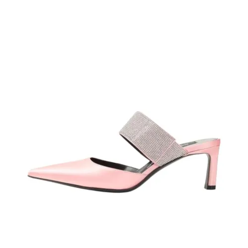 SERGIO ROSSI Sr Paris Домашние тапочки 6 см Женские Розовый