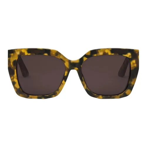 DIOR В зависимости от официального сайта Квадратные Солнцезащитные очки Унисекс Желто-коричневый