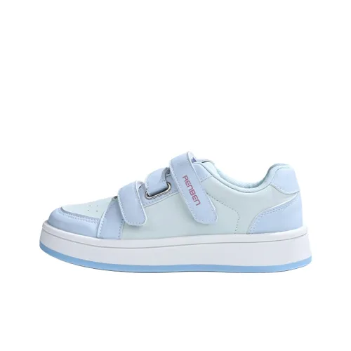 RENBEN Нескользящая Легкая Низкая Кроссовки для скейтбординга Женские Светло-синие