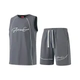 Темно-серый топ + темно-серый низ