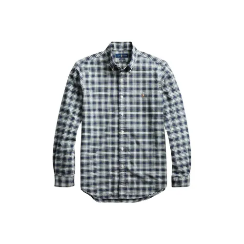 Polo Ralph Lauren SS24 Рубашка Мужская Морской Синий