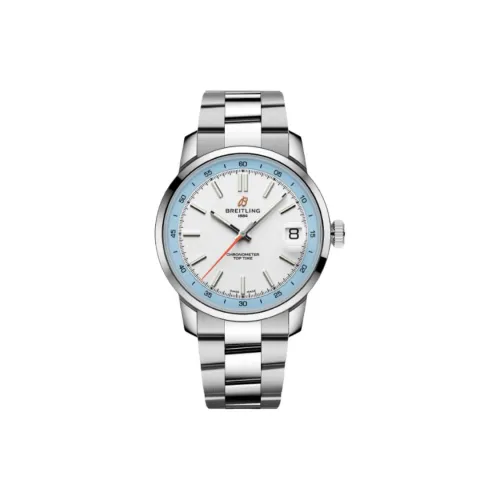 BREITLING Автоматический Механический Мужской Топ Часы Time Collection 38 мм Серебряные