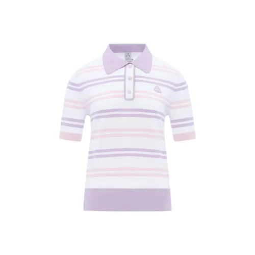 LI NING 1990 GOLF серия Поло Женское Конфетно-фиолетовое
