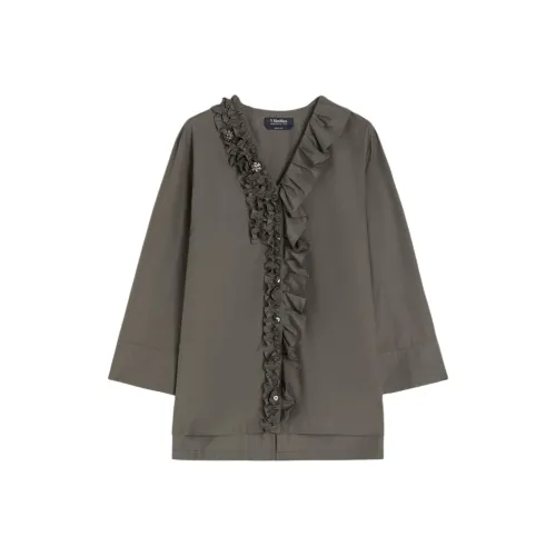 'S MAX MARA' Рубашка Женская Средняя Серая