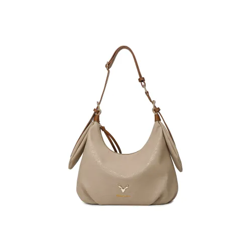 MEXICAN Полиуретановая кожа Сумка через плечо Женская Хаки Светлый абрикос Черный