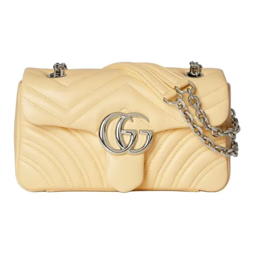 GUCCI Кожа Сумка через плечо Маленькая Женская Бежевая Желтая