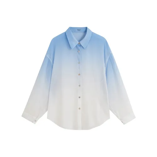 Inman Небесно-голубые Женские Рубашки