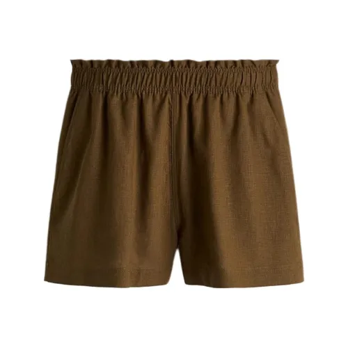 H&M Темно-хаки зеленые женские повседневные шорты