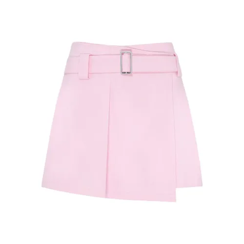 LI NING 1990 GOLF серия Повседневная короткая юбка Женская Нежно-вишневый цветок Розовый