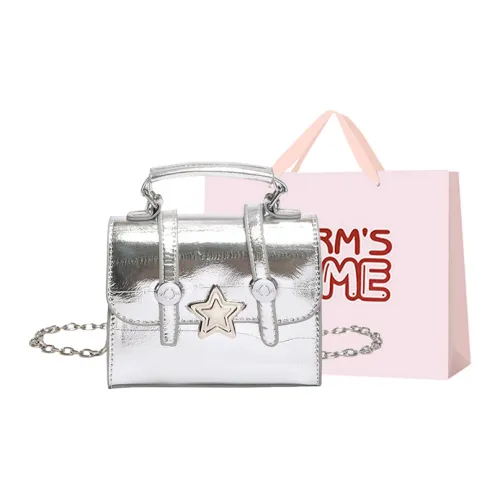 Worm's Home ПУ (полиуретан) Сумка через плечо Сумка Обычная Women's Silver