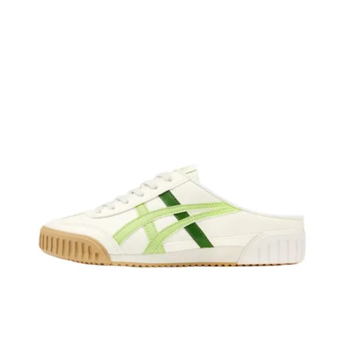 Onitsuka Tiger Machu Racer Slip-resistant Abrasion-resistant Low-top Skateboard Shoes Unisex White Green Onitsuka Tiger Machu Racer Slip-resistant Abrasion-resistant Низкие кеды для скейтбординга Унисекс Белый Зеленый