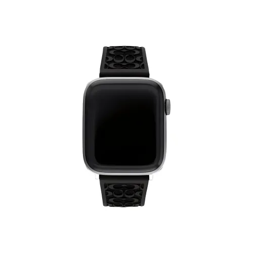 COACH Ремешок Apple Совместимость Силиконовый Резиновый Материал 44 мм