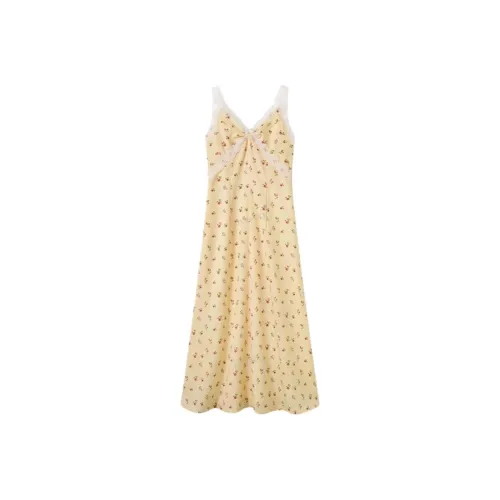 DX.DAXI Светло-желтый Женские Слиплатья