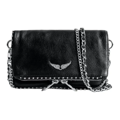 Zadig Voltaire Rocky GRAIN LEATHER Сумка через плечо Стандартная Женская Черная